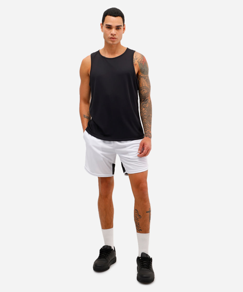 regata masculina esportiva preta