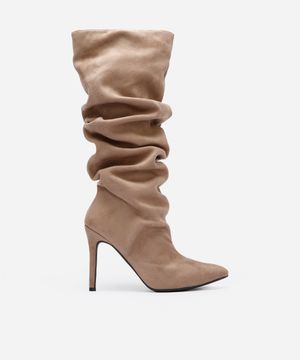 bota cano alto franzida daniel ueda oneself bege