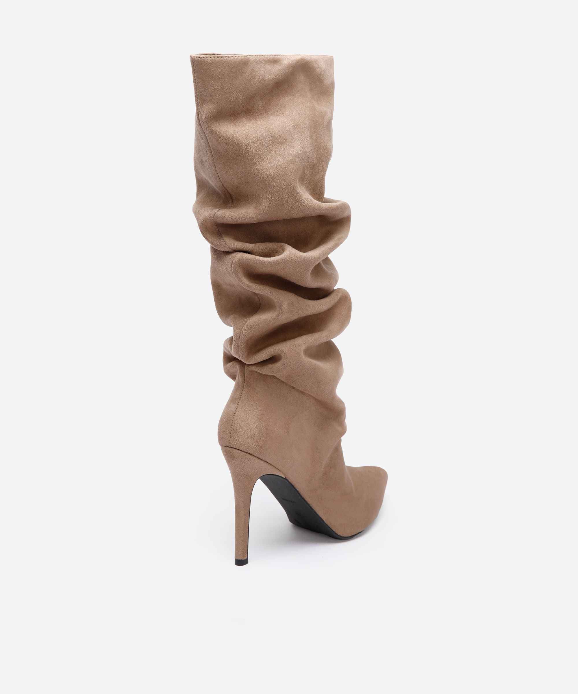 bota cano alto franzida daniel ueda oneself bege