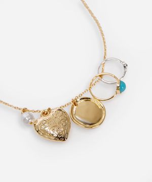 colar mix de pingentes rita lazzarotti dourado