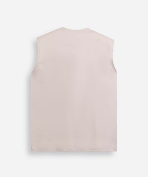 regata juvenil oversized em algodão bege