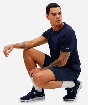 bermuda masculina esportiva ace texturizada azul