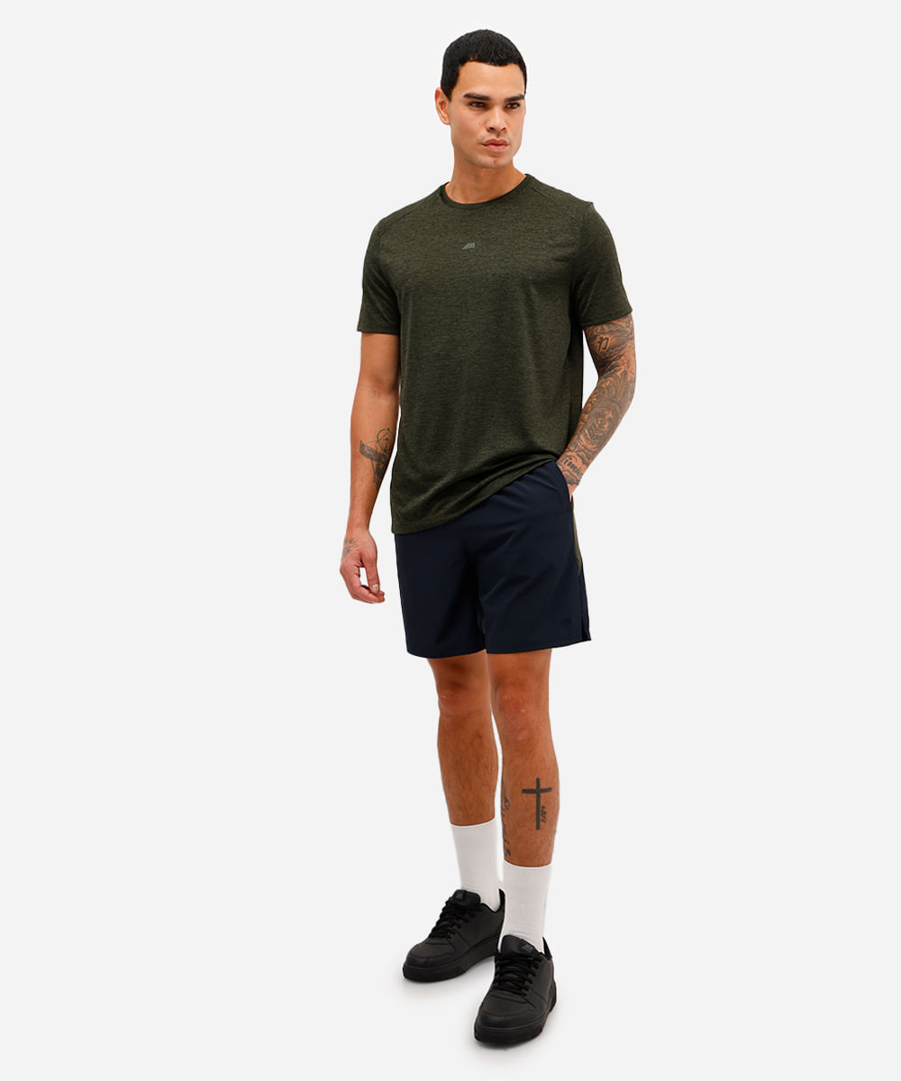 camiseta masculina manga curta verde