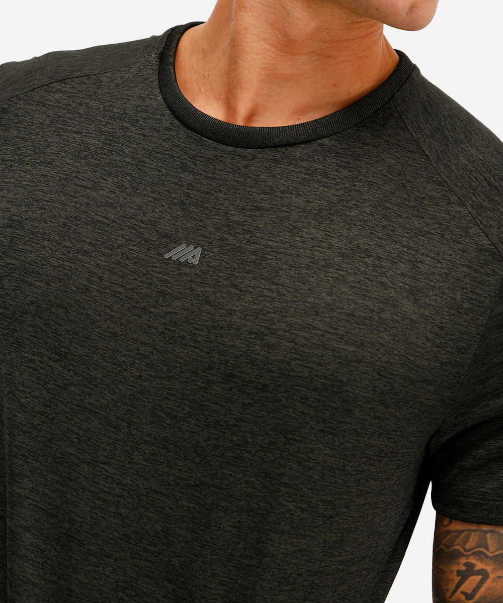 camiseta masculina manga curta verde
