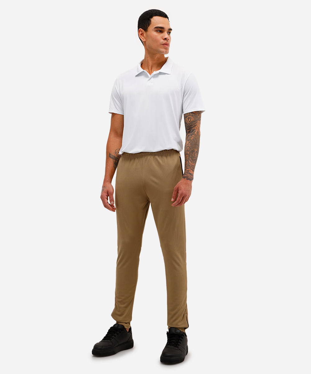 polo esportiva masculina manga curta branca