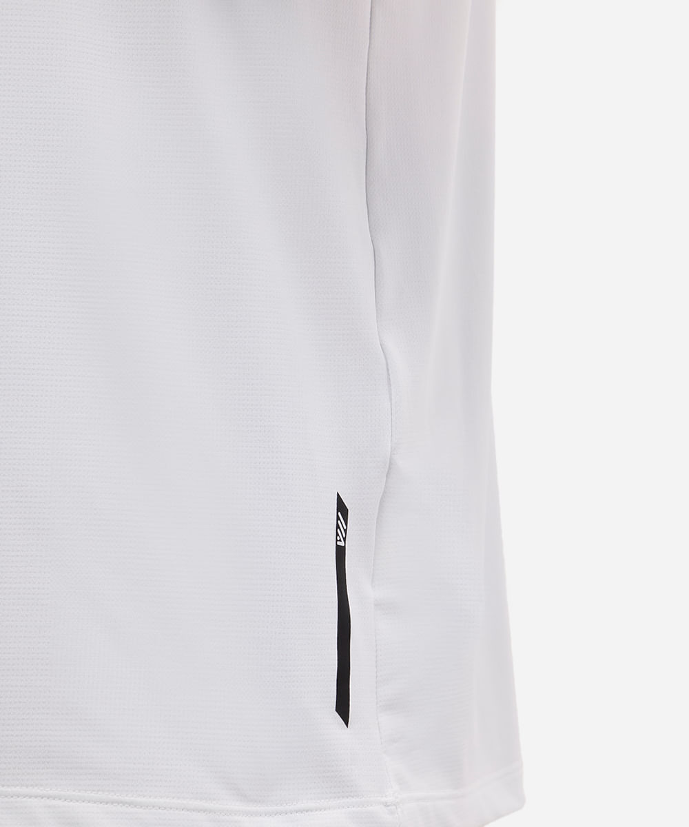 polo esportiva masculina manga curta branca