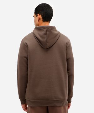 blusa masculina de moletom com capuz ace marrom