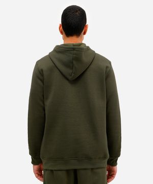blusa masculina de moletom com capuz ace verde