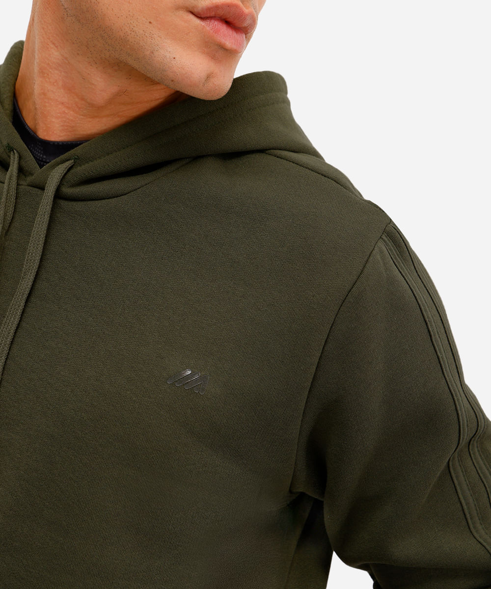 blusa masculina de moletom com capuz ace verde