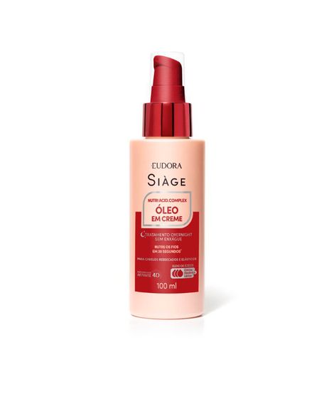 óleo em creme capilar eudora siàge nutri complex finalizador 100ml