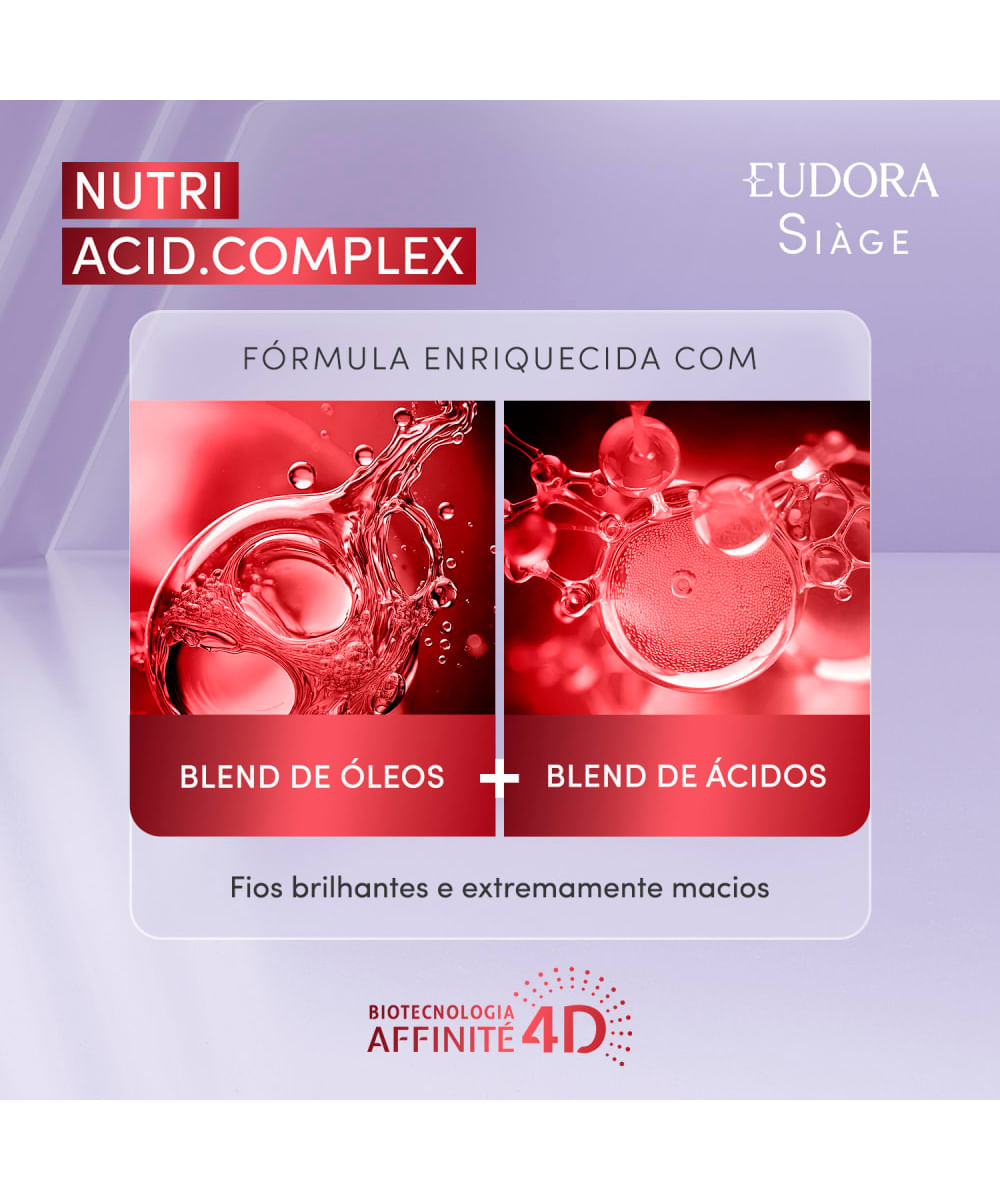 óleo em creme capilar eudora siàge nutri complex finalizador 100ml