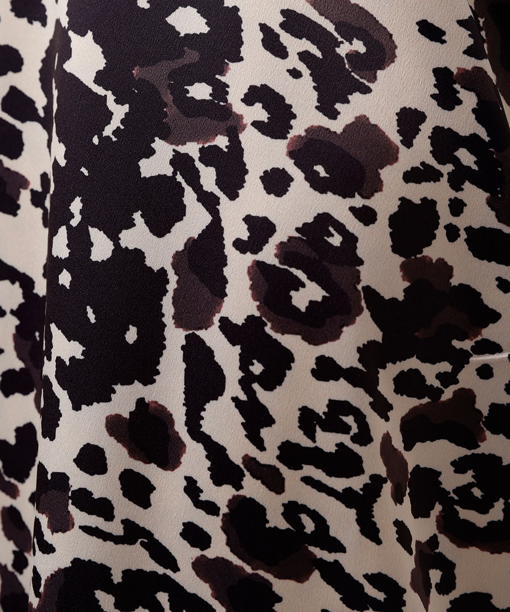vestido slip dress feminino acetinado cow print mindset colorido