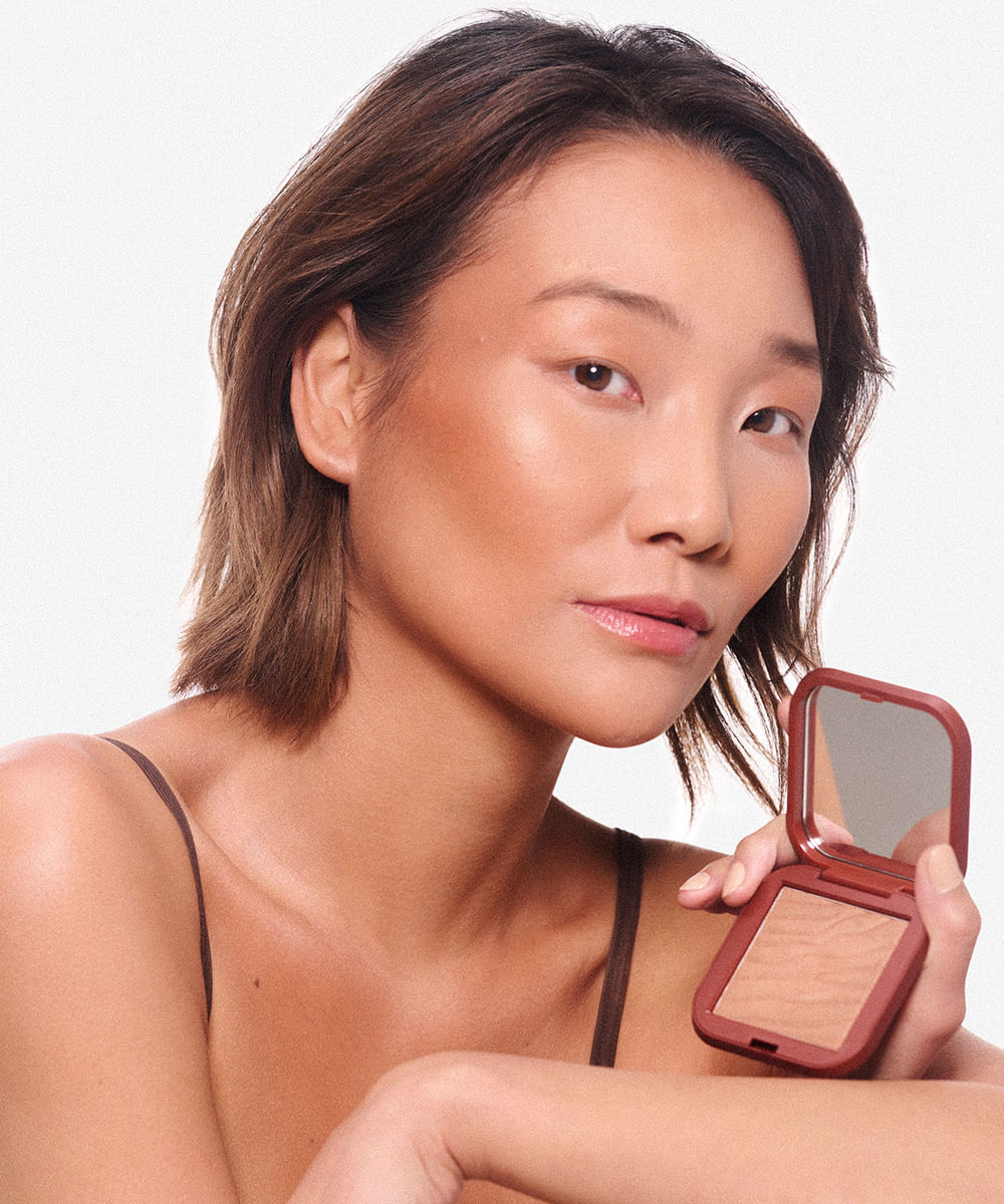 bronzer compacto mascavo by mariana saad summer glow sunset 8g dourado