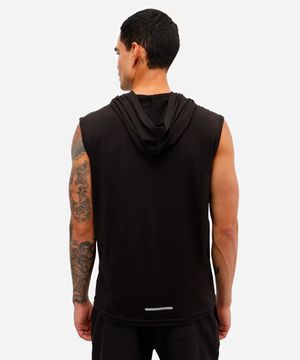 regata machão esportiva ace com capuz e bolso canguru preta