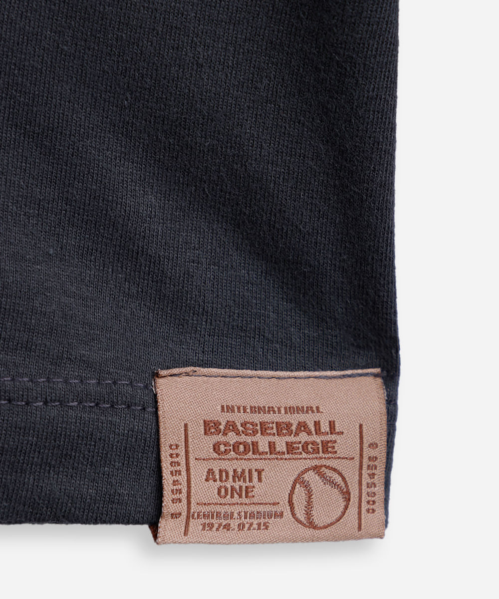 camiseta juvenil de algodão oversized manga longa cinza