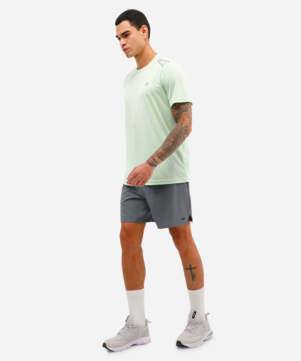 short reto masculino esportivo ace quadriculado cinza