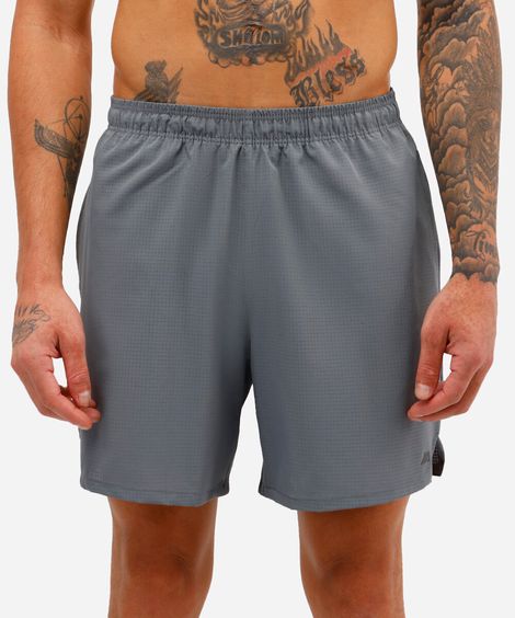 short reto masculino esportivo ace quadriculado cinza