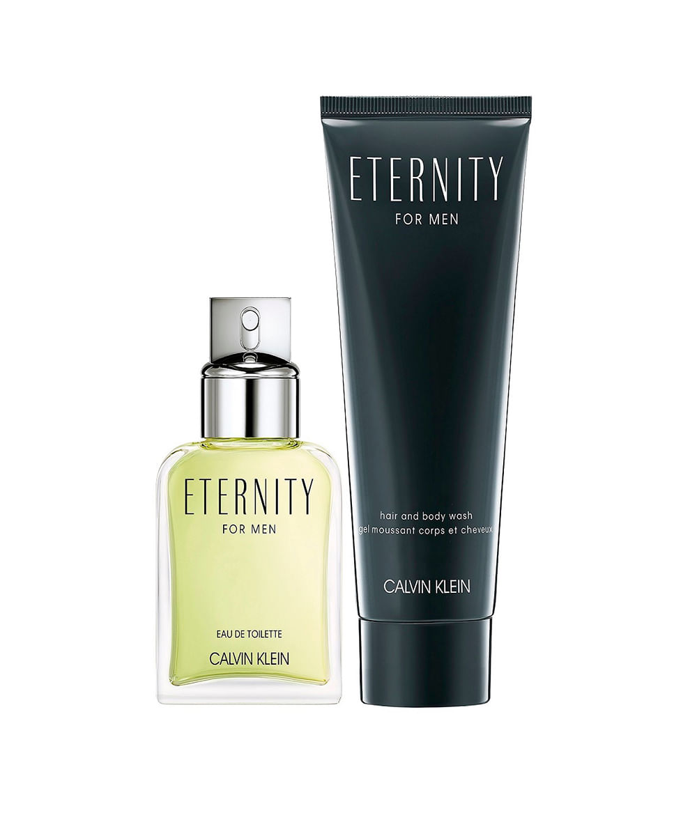 kit perfume masculino calvin klein eternity for men edt 50ml e shower gel 100ml