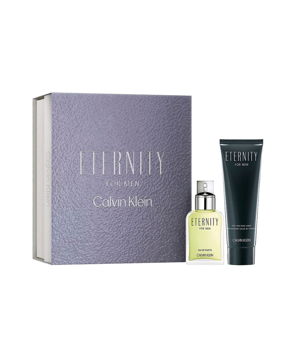 kit perfume masculino calvin klein eternity for men edt 50ml e shower gel 100ml