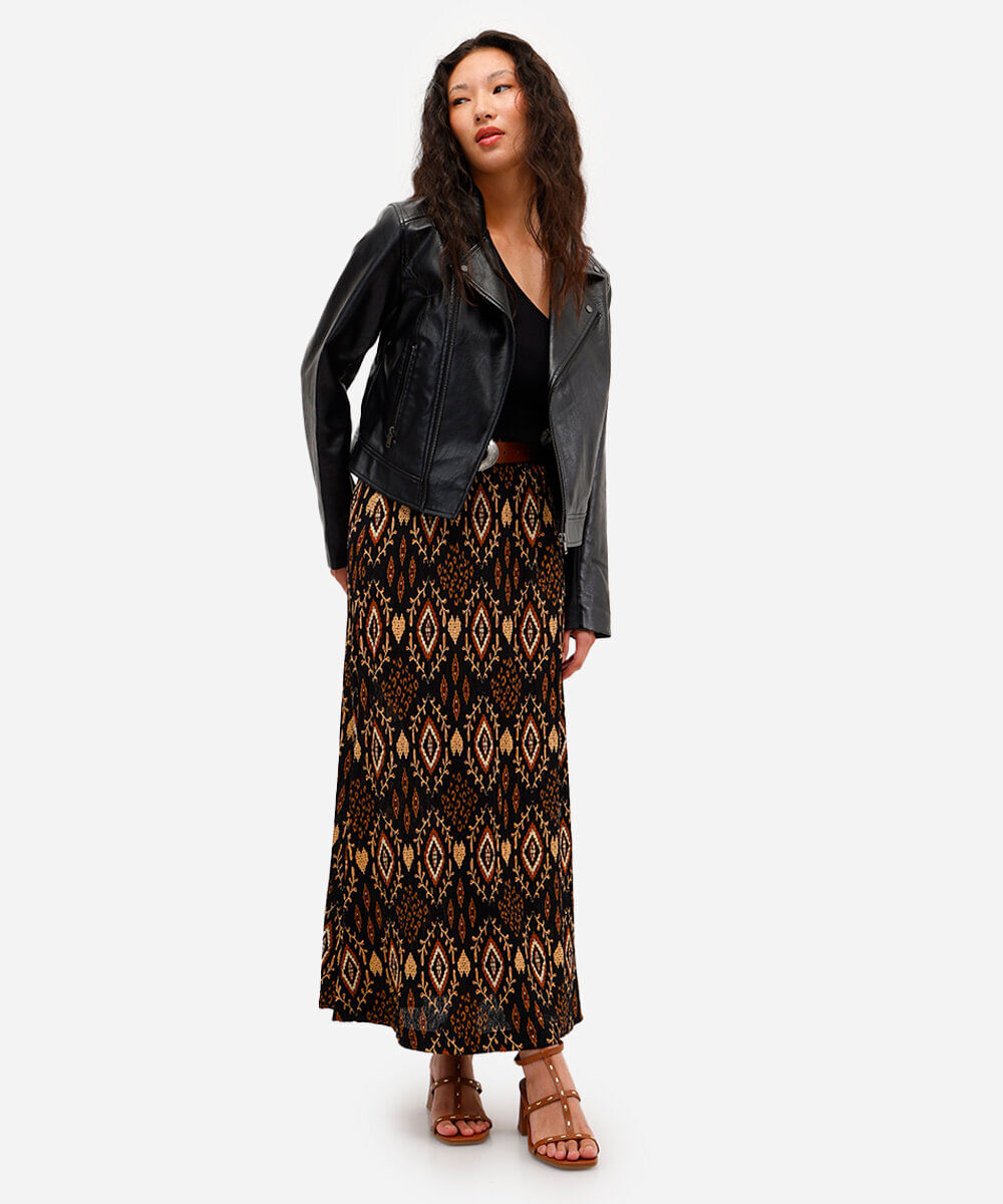 jaqueta biker feminina com bolsos preta