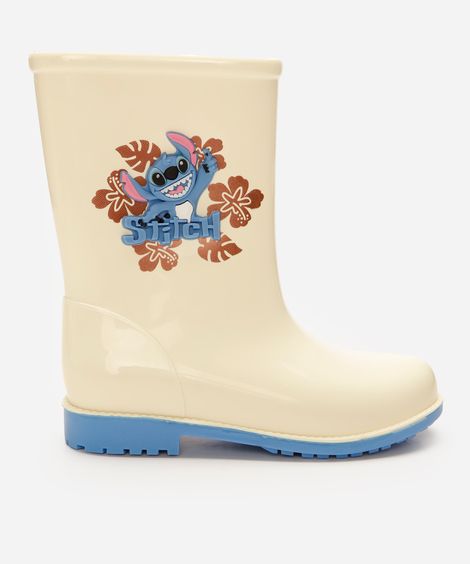 galocha infantil stitch off white
