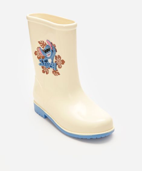galocha infantil stitch off white