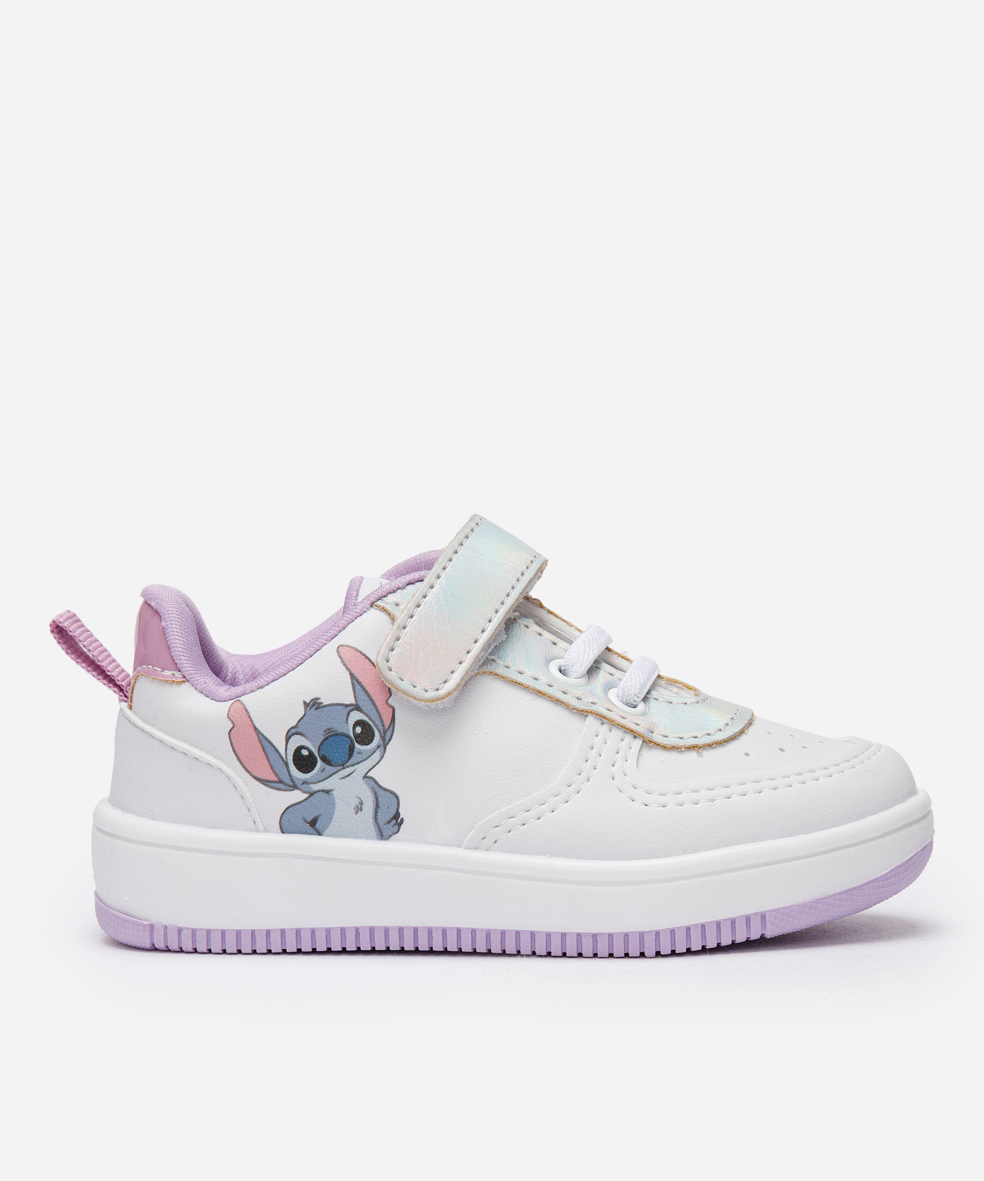 Tênis infantil stitch com velcro branco