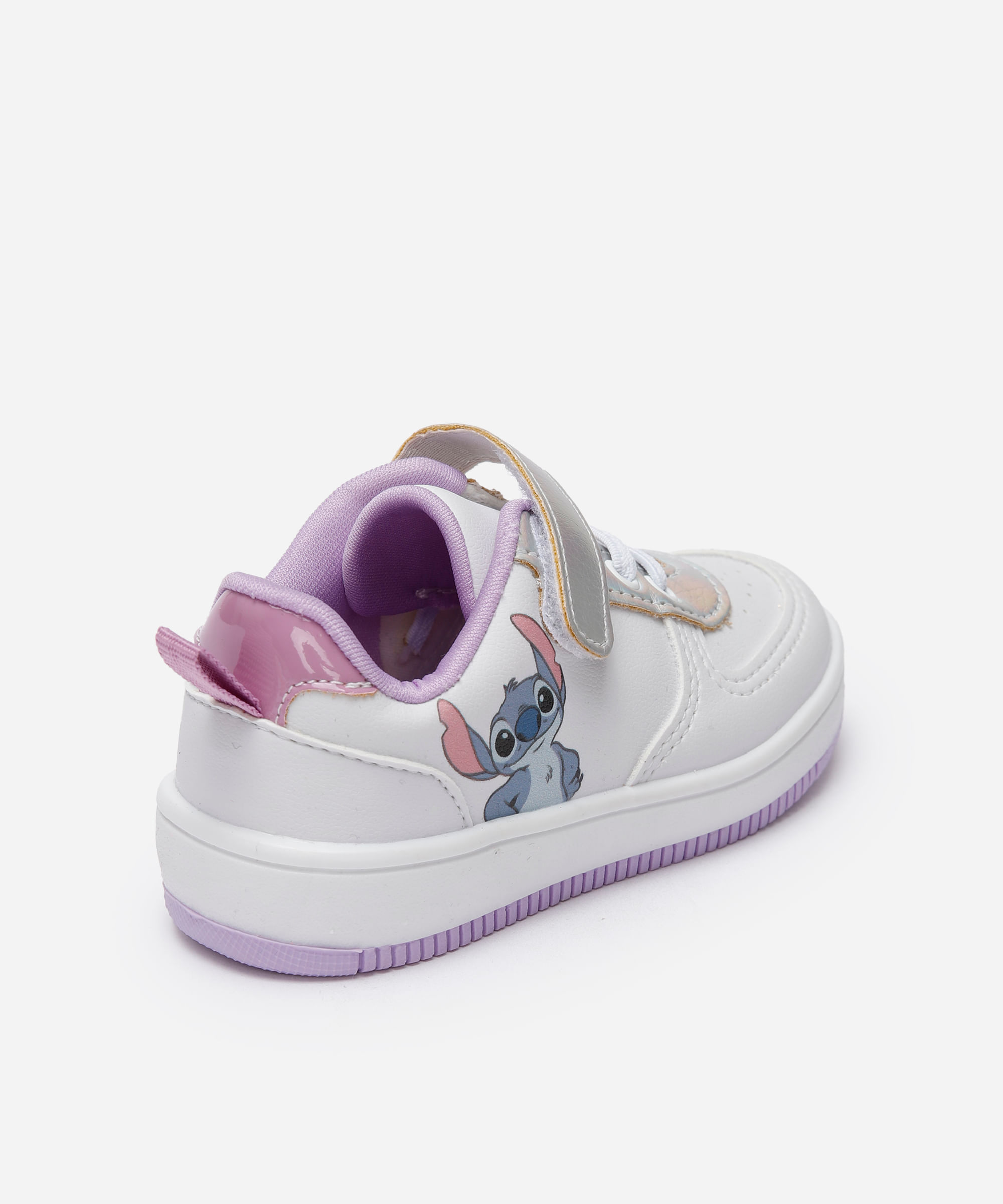 Tênis infantil stitch com velcro branco