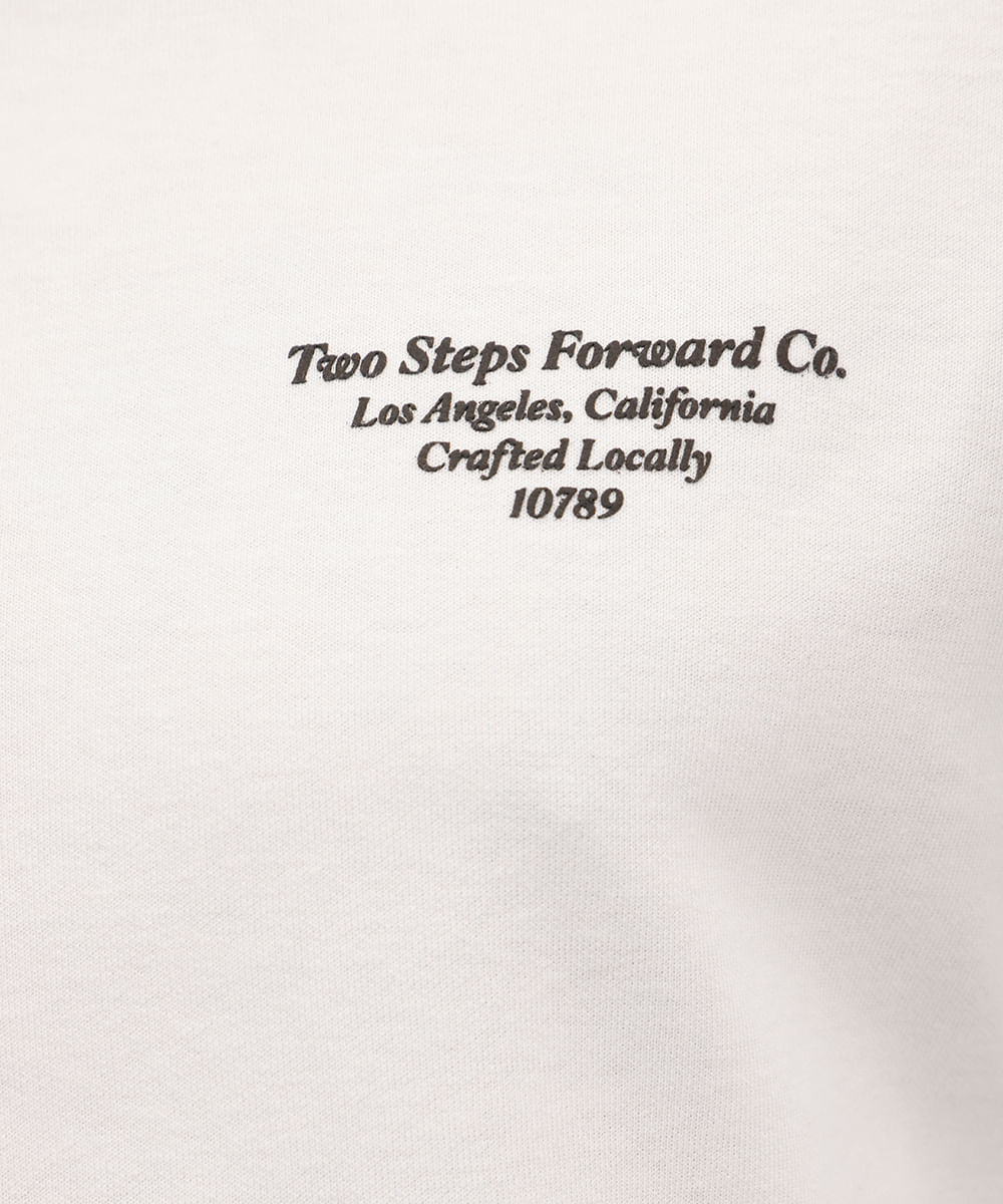 camiseta masculina de algodão manga longa estampada off white