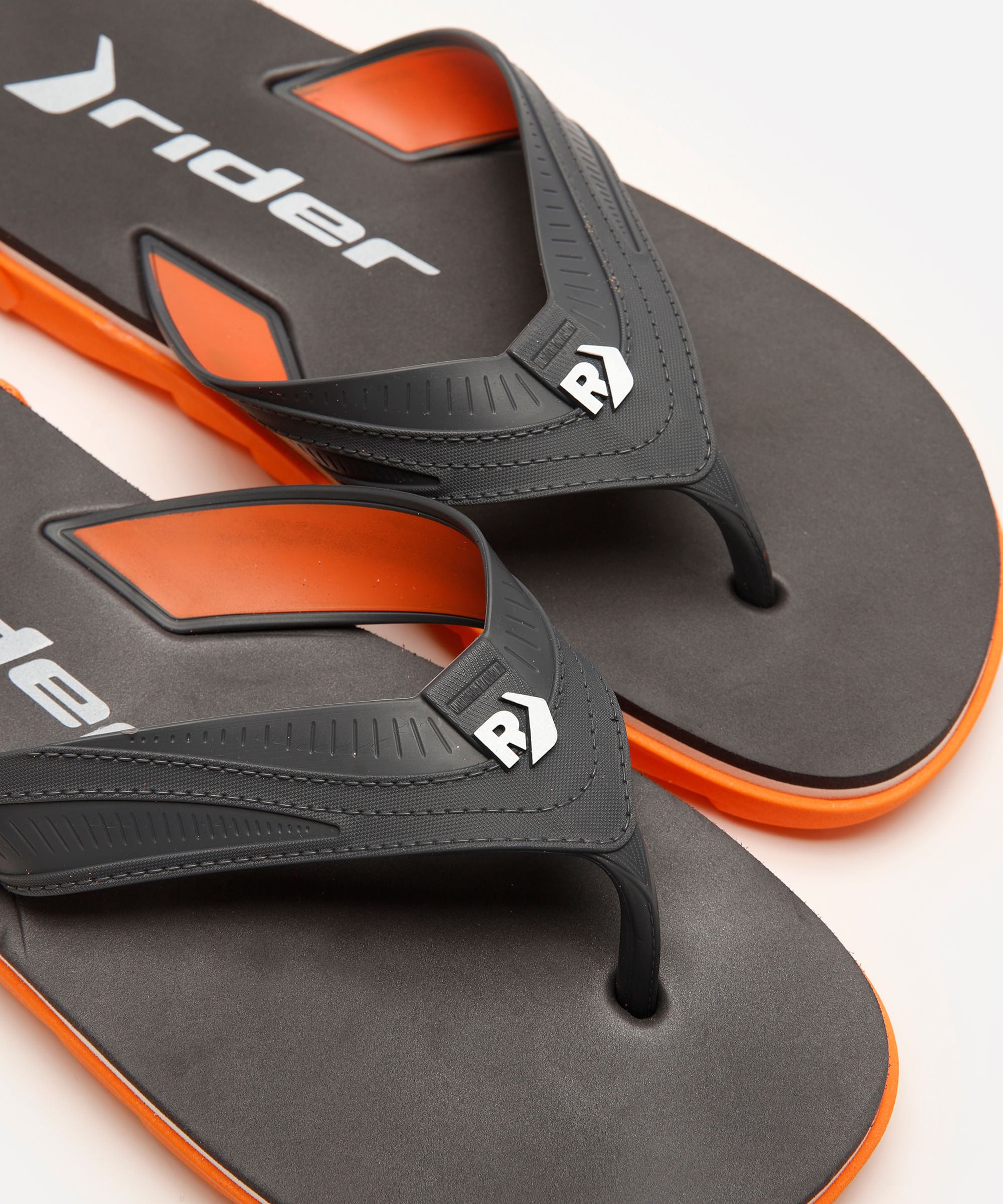 chinelo masculino rw plus rider laranja