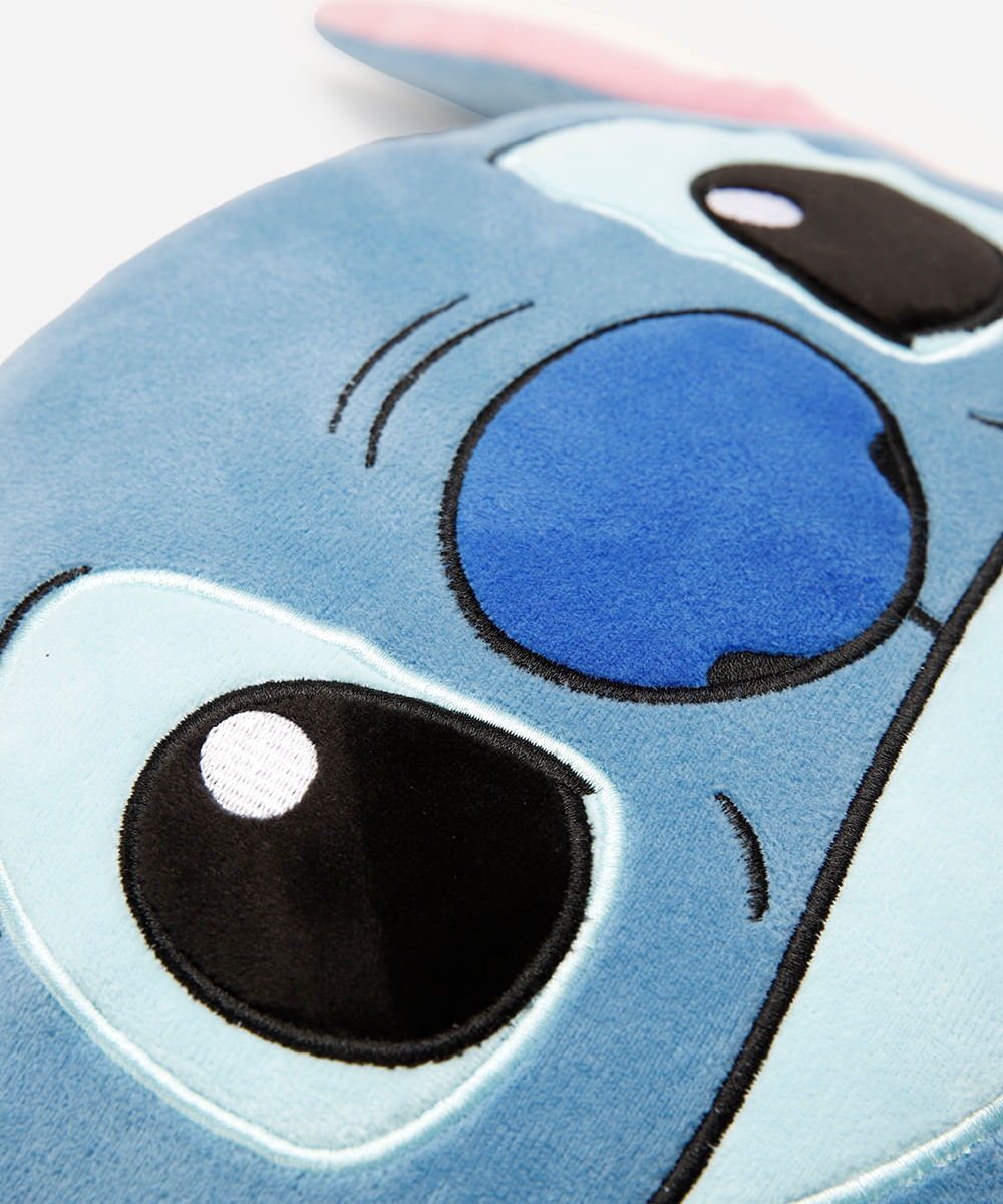 almofada de pelúcia stitch azul