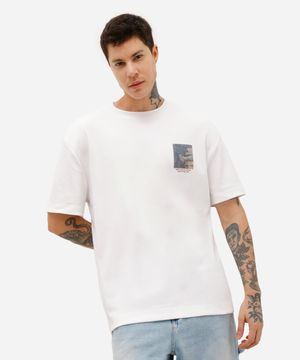 camiseta masculina manga curta vincent van gogh off white