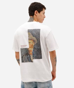 camiseta masculina manga curta vincent van gogh off white