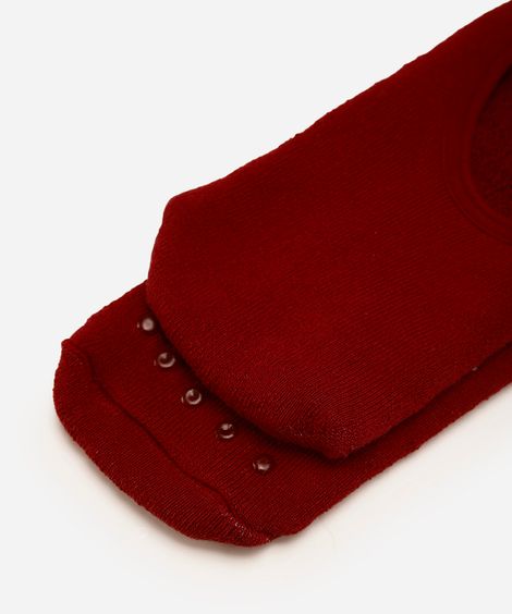 meia feminina sapatilha com antiderrapante vinho