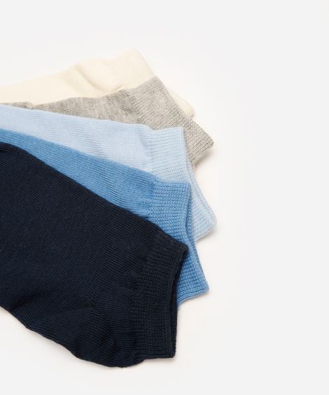 kit de 5 meias femininas coloridas