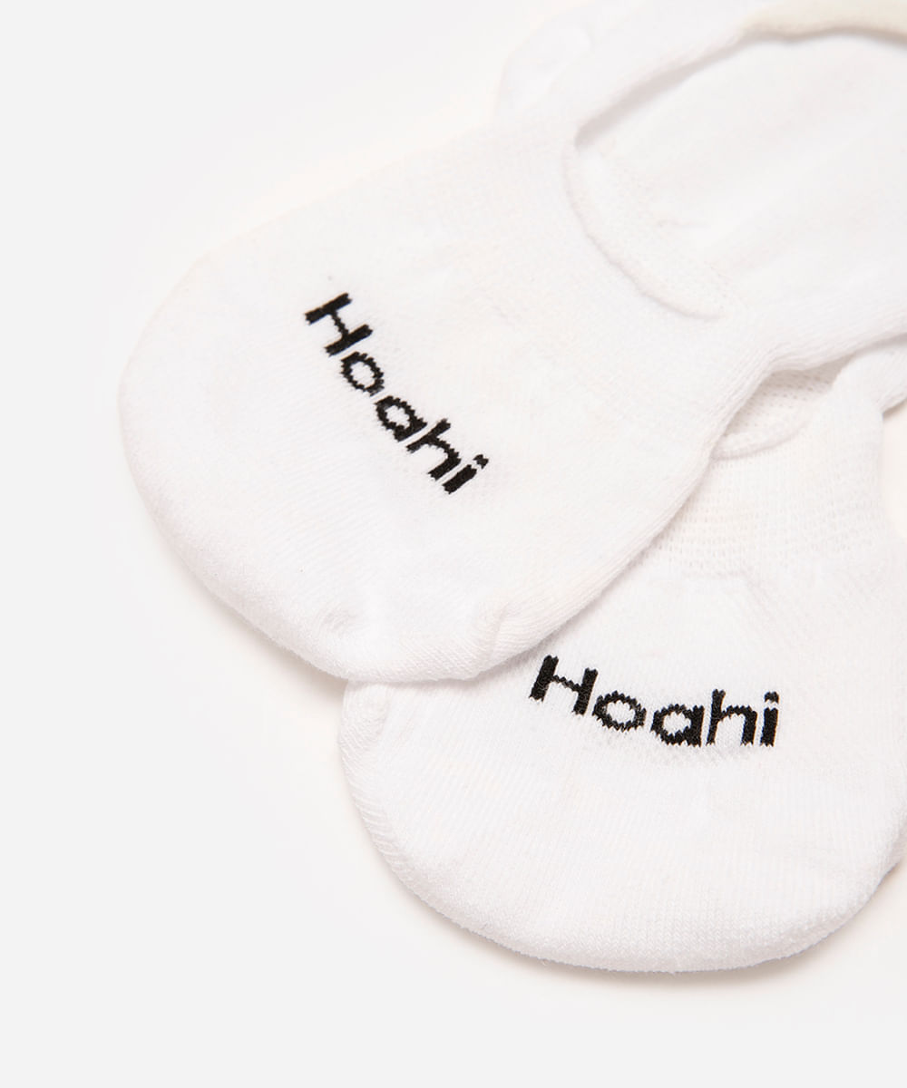 kit de 3 pares de meias femininas invisíveis branco