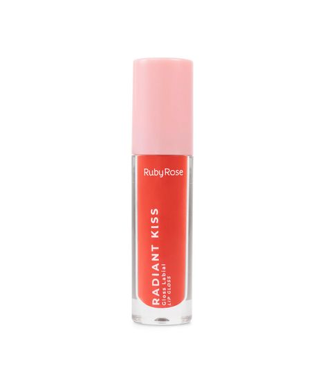 gloss labial ruby rose radiant kiss rk10 vermelho