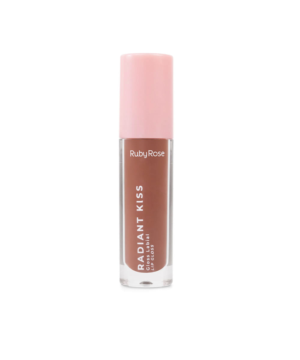 gloss labial ruby rose radiant kiss rk30 marrom
