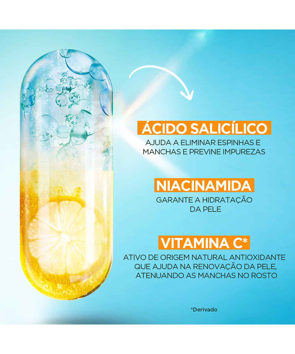 hidratante facial garnier salicílico toque seco antiacne 85g