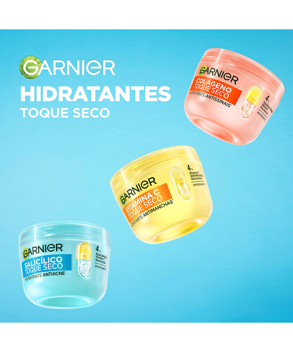 hidratante facial garnier salicílico toque seco antiacne 85g