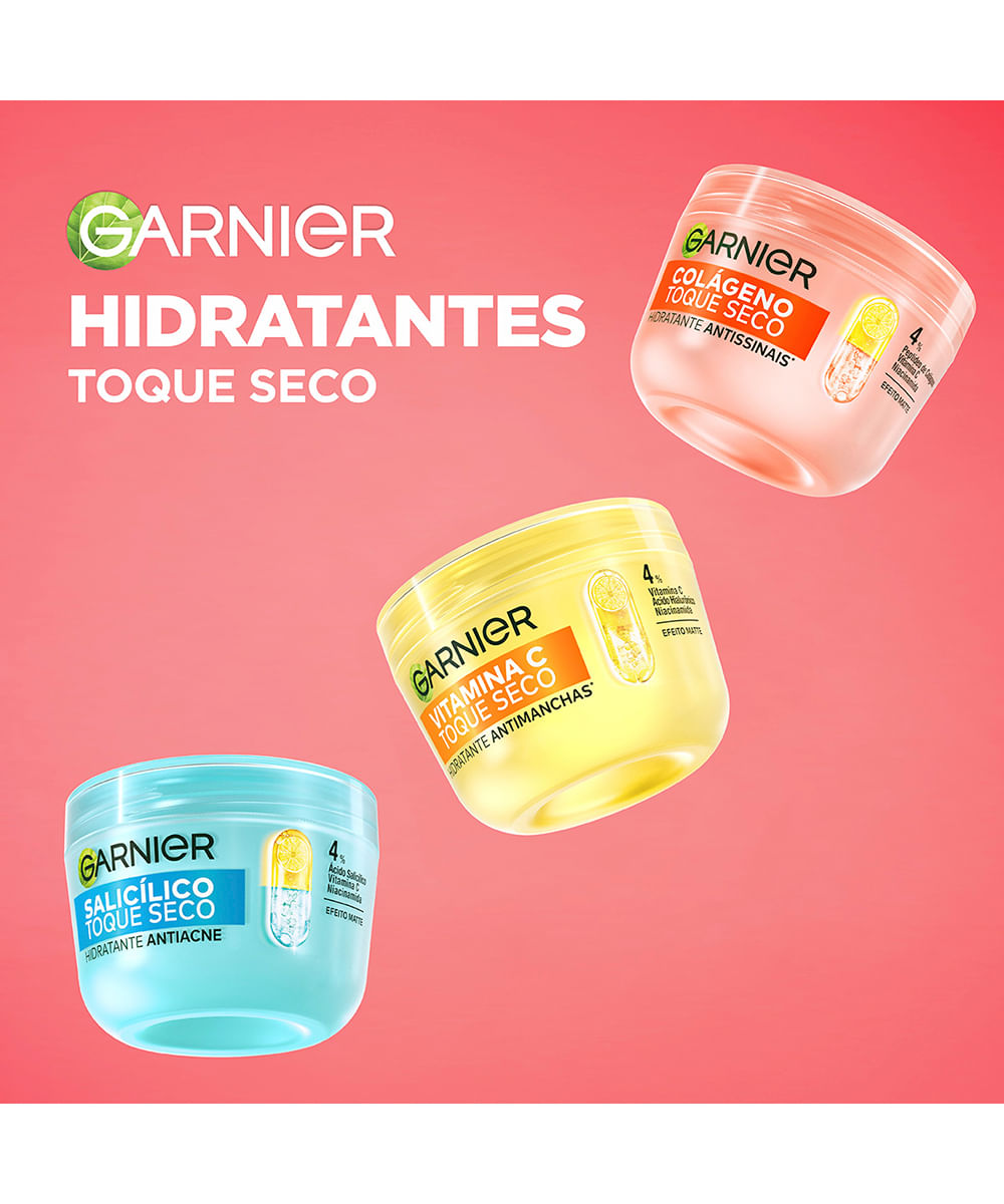 hidratante facial garnier colágeno toque seco antissinais 85g