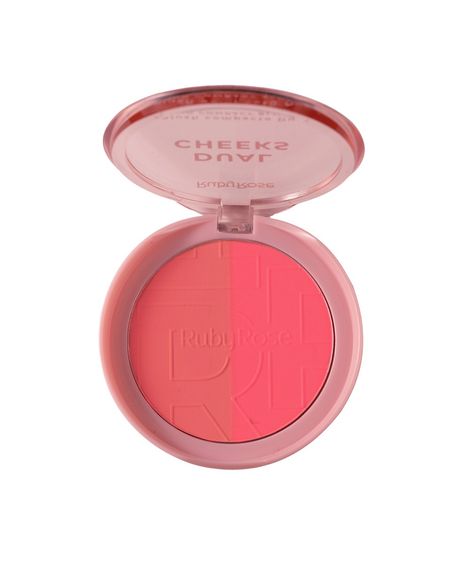 blush compacto ruby rose dual cheeks nectar scarlet vermelho
