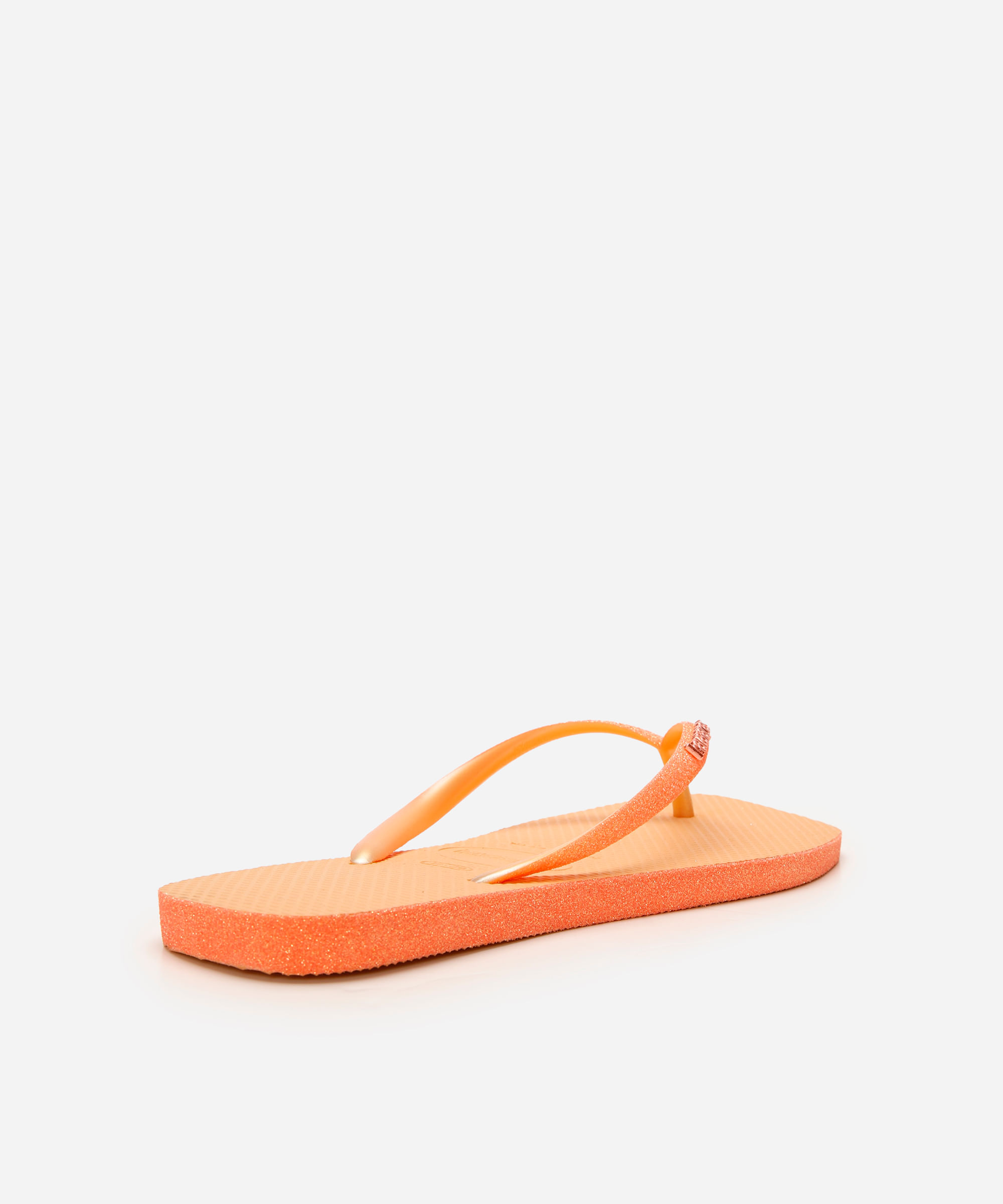 chinelo havaianas slim texturizado laranja