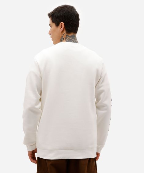 blusão masculino de moletom felpado trekking off white