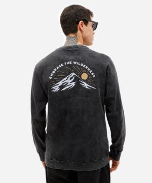 camiseta masculina de algodão estampada estonada cinza