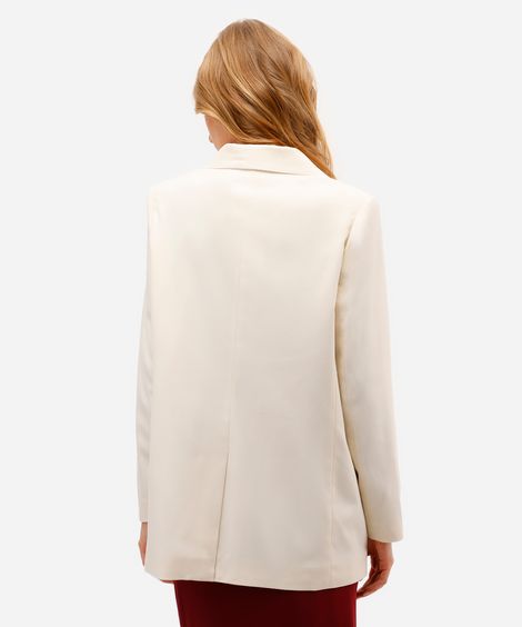 blazer de alfaiataria feminino oversized bege