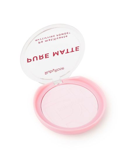pó compacto ruby rose matificante radiant kiss branco