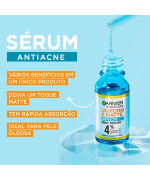sérum facial garnier uniform e matte antiacne 15ml