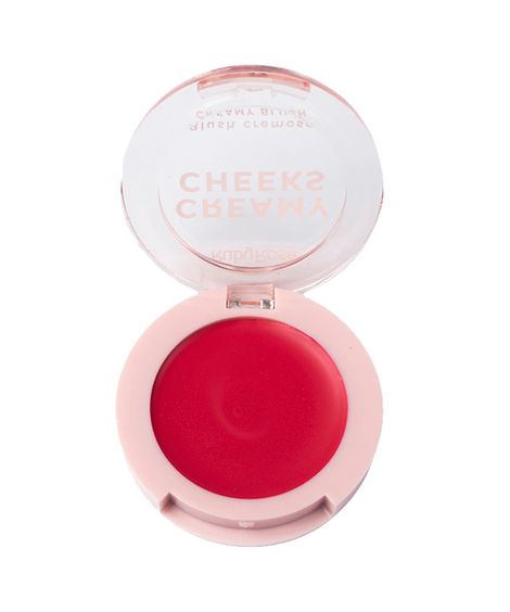 blush ruby rose creamy cheeks cherry red vermelho