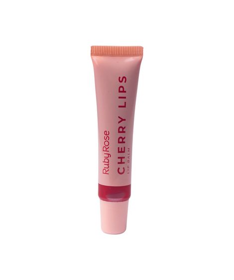 gloss labial ruby rose balm cherry lips cl40 vermelho